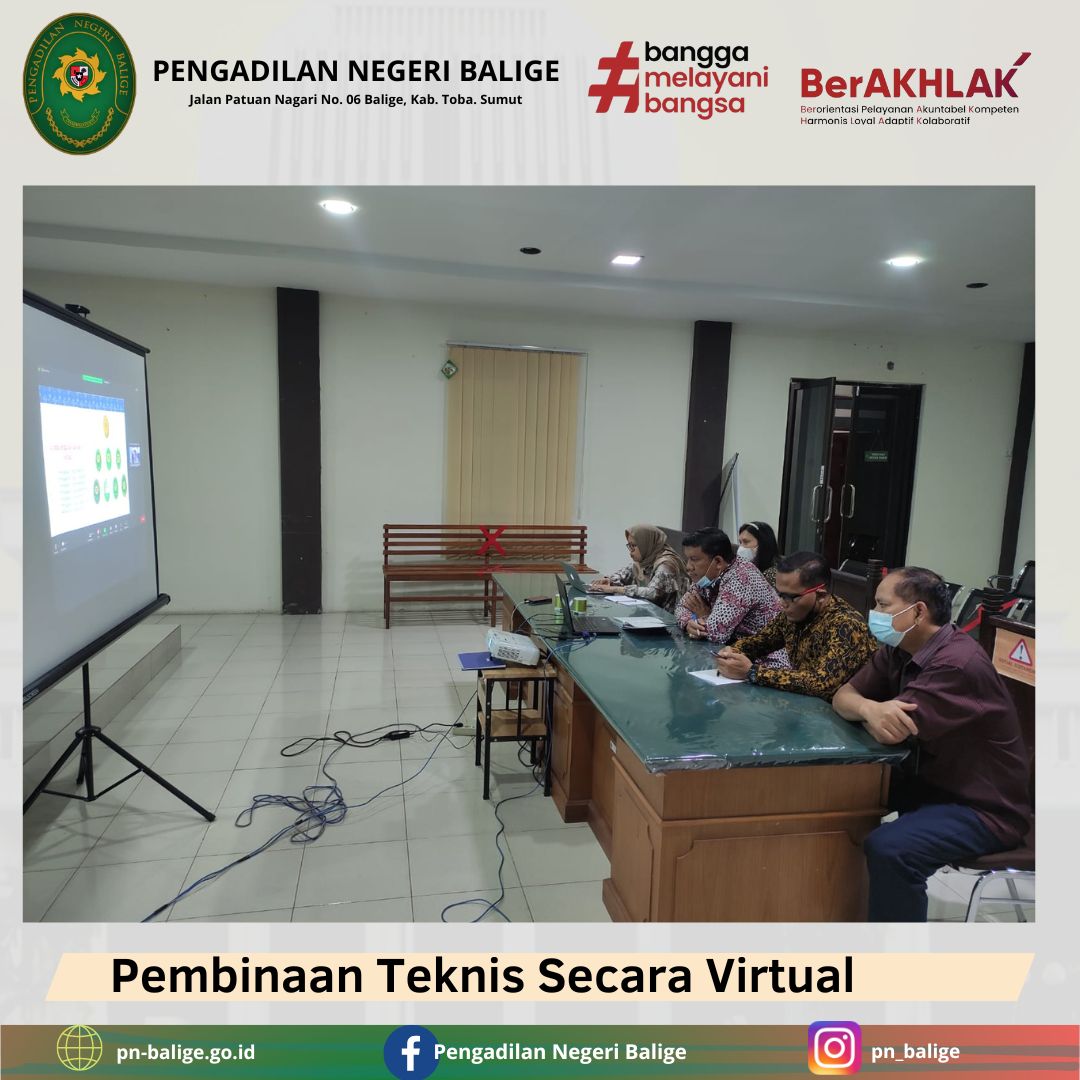 PEMBINAAN TEKNIS SECARA VIRTUAL